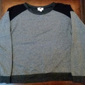 Gray Sheer long sleeve top